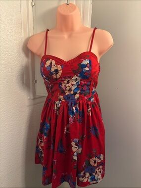 Band of Gypsies Red Floral Dress